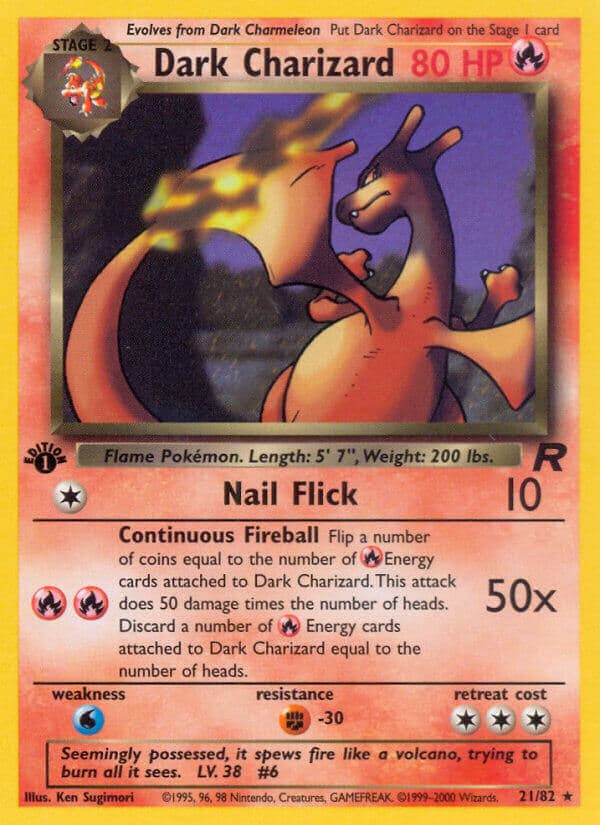 Dark Charizard — Team Rocket Pokémon card
