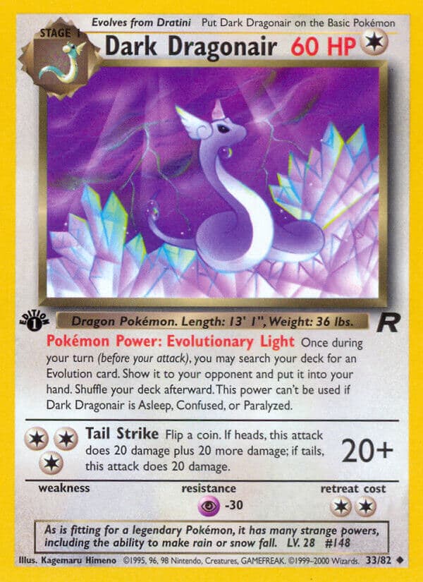 Dark Dragonair — Team Rocket Pokémon card