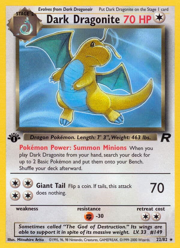 Dark Dragonite — Team Rocket
