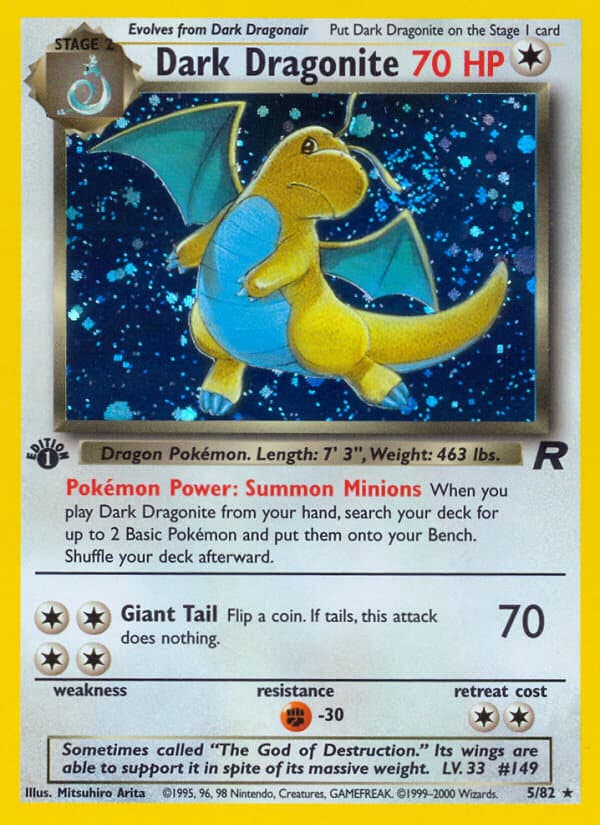 Dark Dragonite — Team Rocket