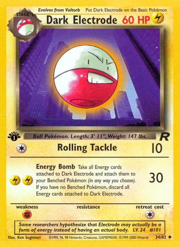 Dark Electrode — Team Rocket Pokémon card