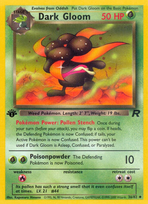 Dark Gloom — Team Rocket Pokémon card