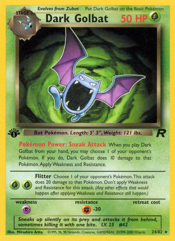 Dark Golbat — Team Rocket