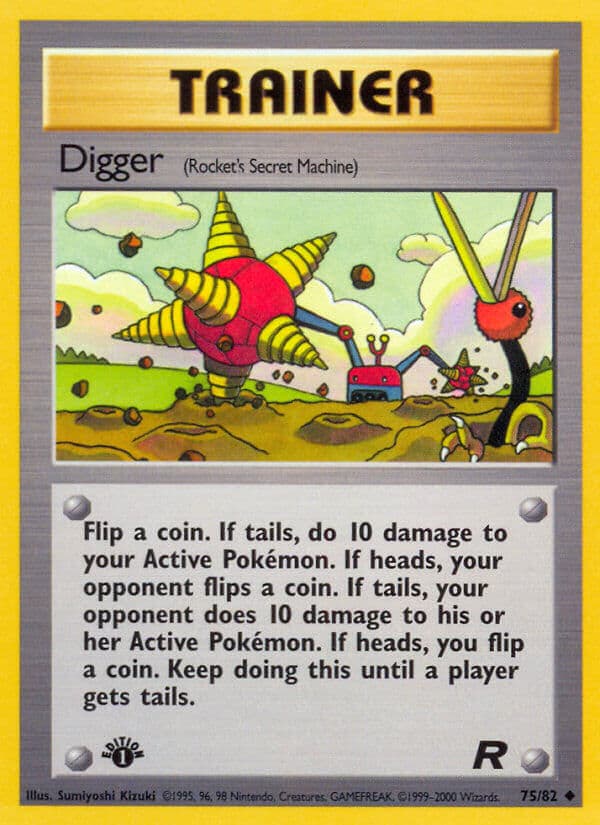 Digger — Team Rocket Pokémon card