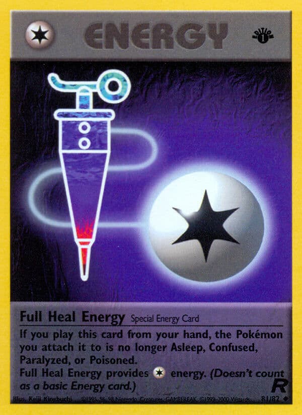Full Heal Energy — Team Rocket Pokémon card