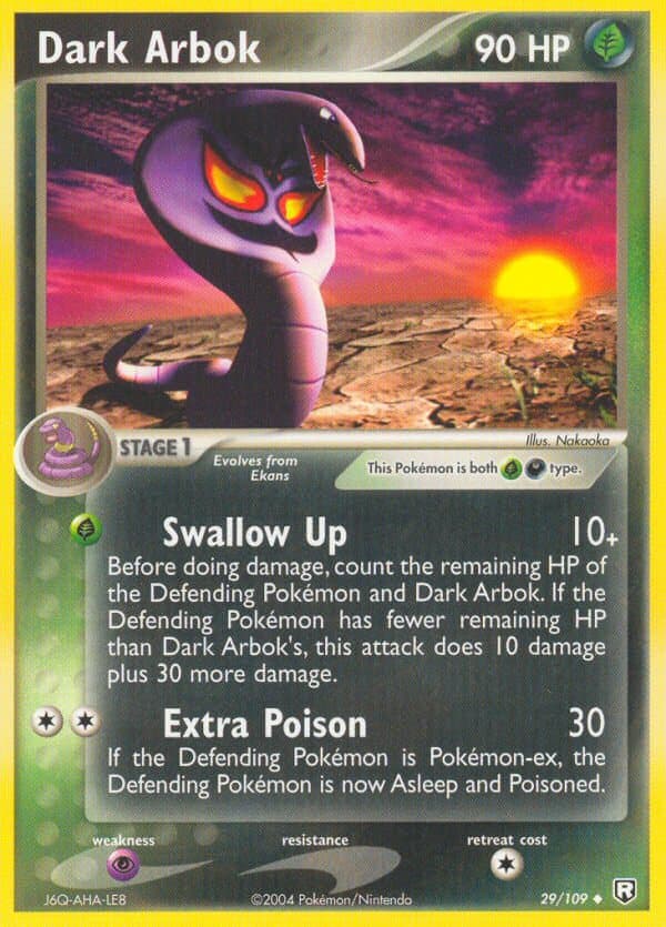 Dark Arbok — Team Rocket Returns Pokémon card