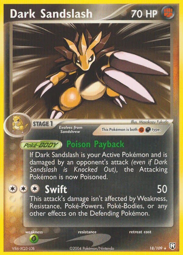 Dark Sandslash — Team Rocket Returns Pokémon card