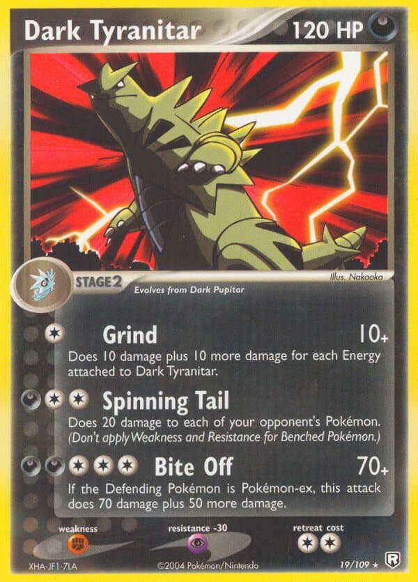 Dark Tyranitar — Team Rocket Returns Pokémon card