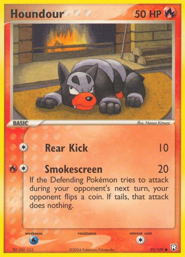 Houndour — Team Rocket Returns Pokémon card