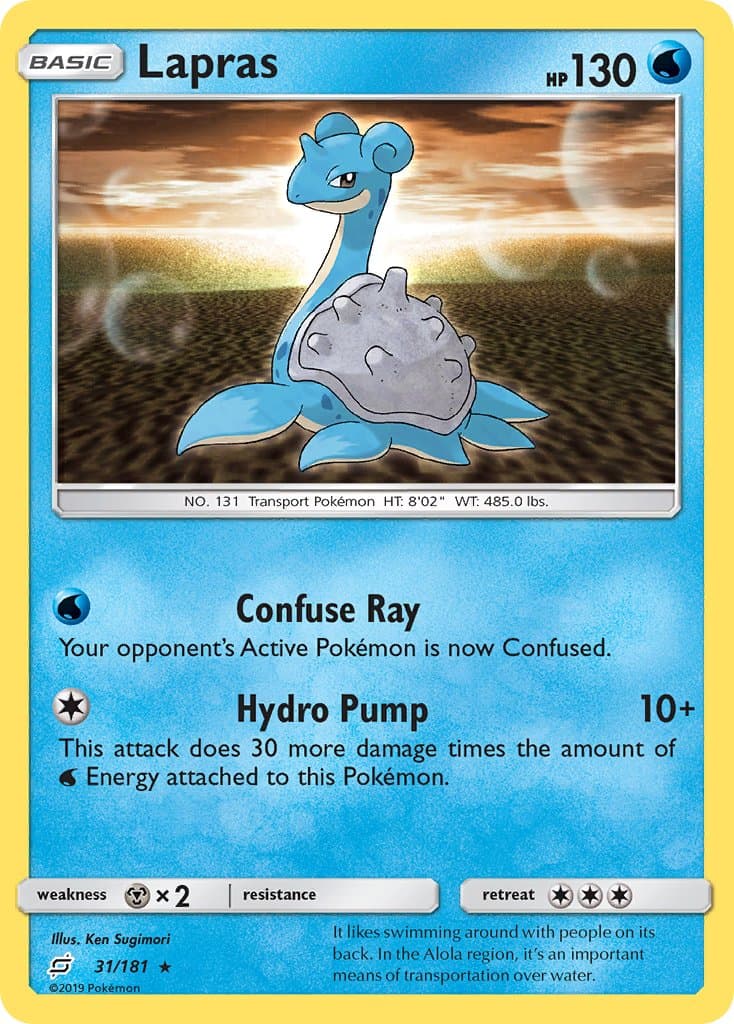 Lapras — Team Up Pokémon card