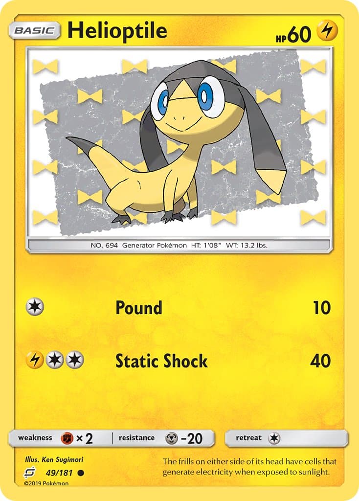 Helioptile — Team Up Pokémon card