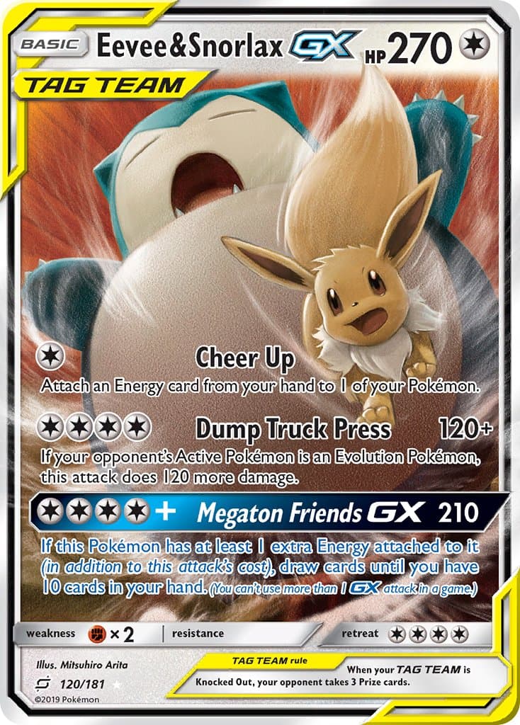 Eevee Snorlax Gx — Team Up