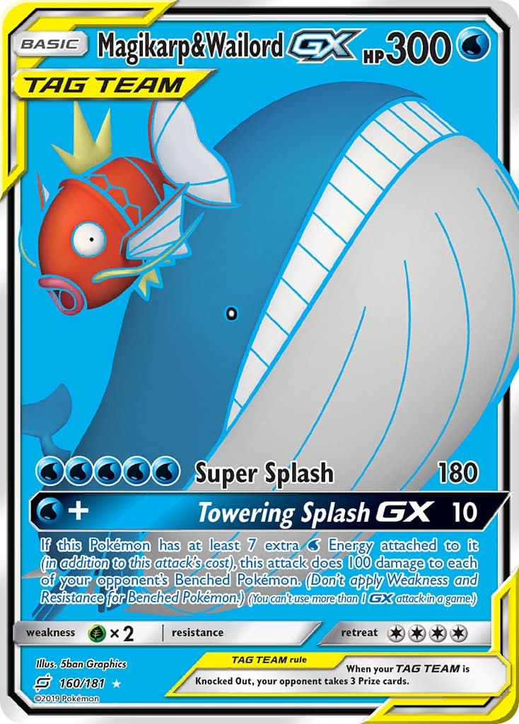 Magikarp Wailord Gx — Team Up Pokémon card