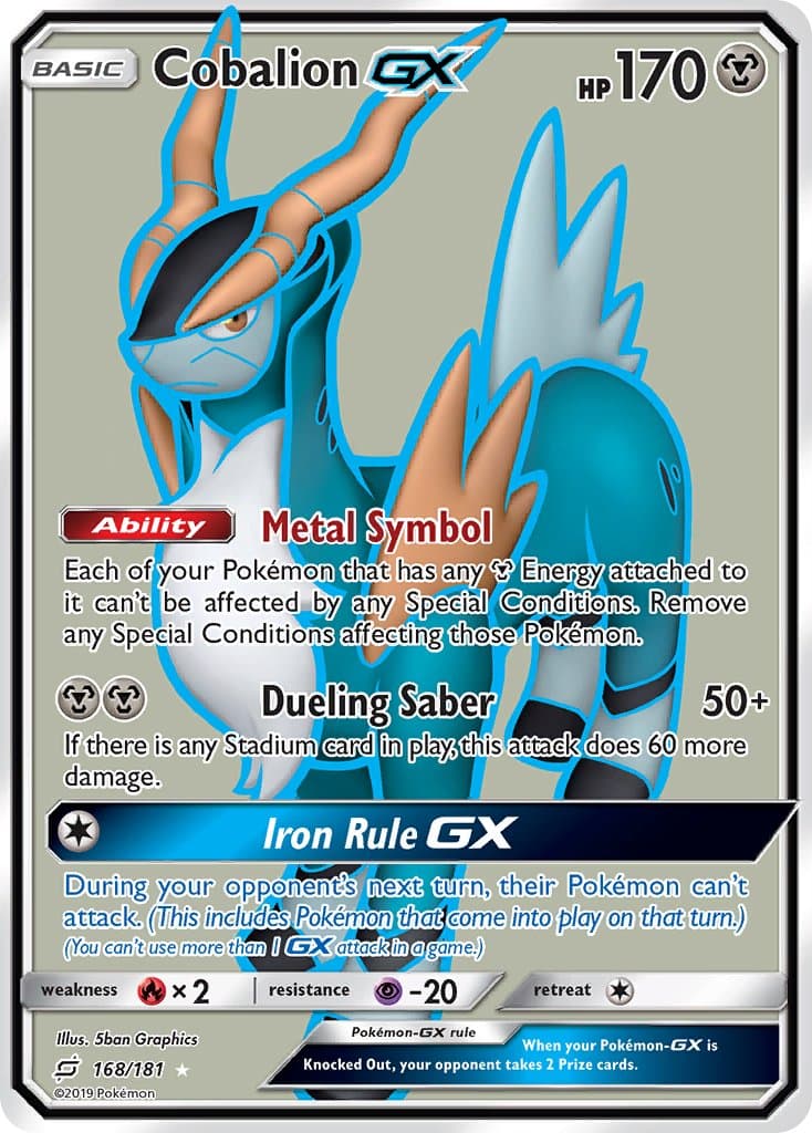 Cobalion Gx — Team Up Pokémon card
