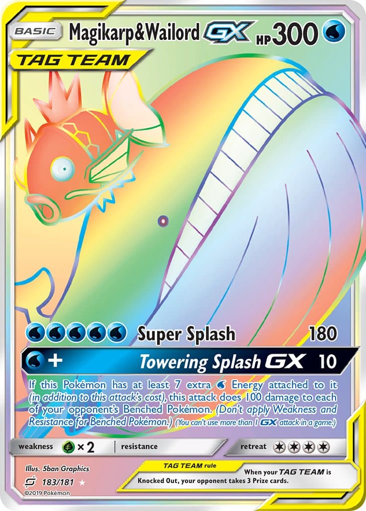 Magikarp Wailord Gx — Team Up Pokémon card