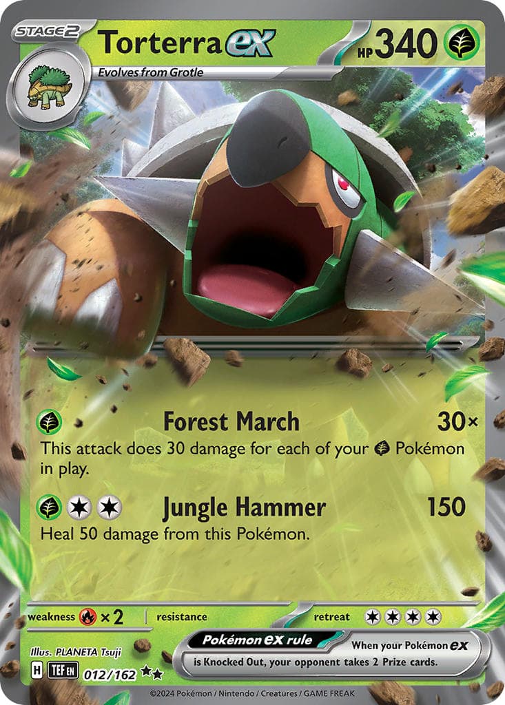 Torterra ex — Temporal Forces Pokémon card