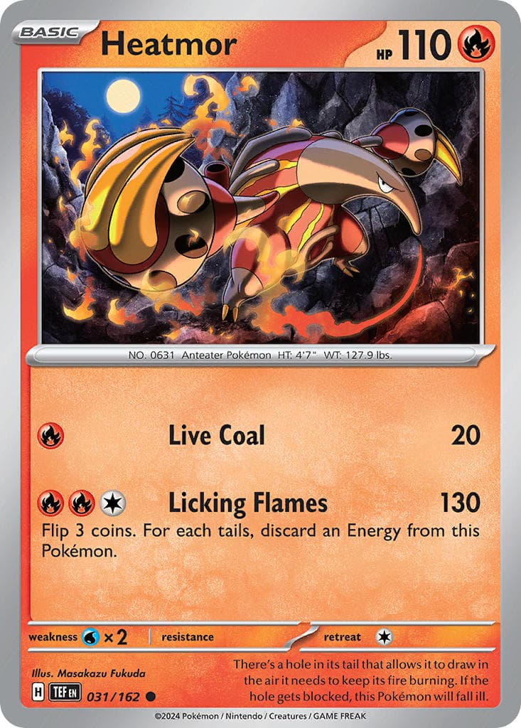 Heatmor — Temporal Forces Pokémon card