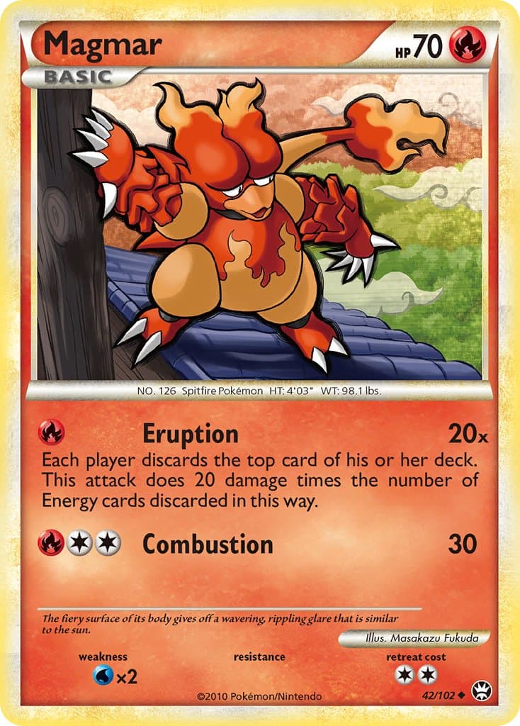 Magmar — Triumphant Pokémon card