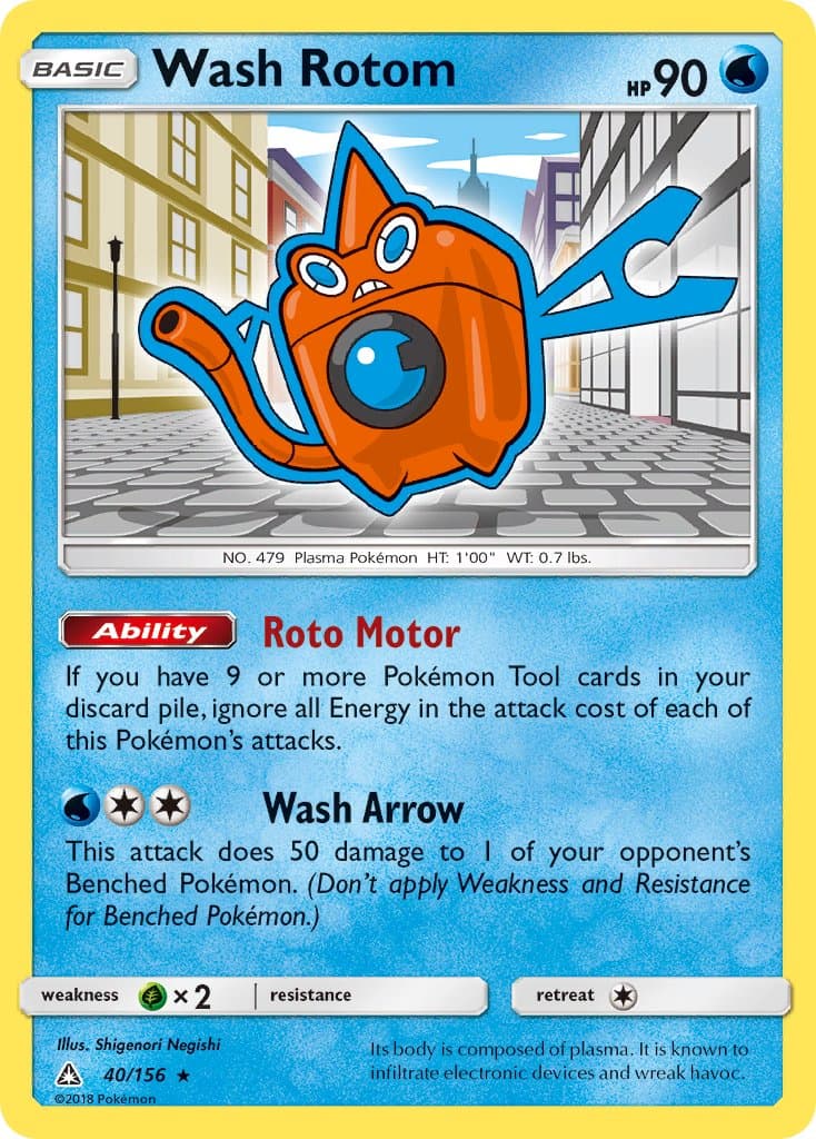 Wash Rotom — Ultra Prism Pokémon card