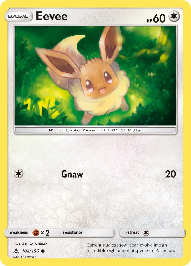Eevee — Ultra Prism Pokémon card