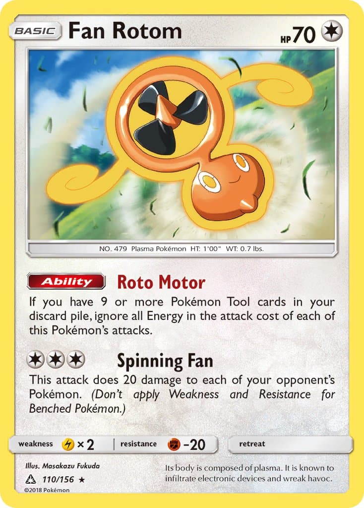 Fan Rotom — Ultra Prism Pokémon card