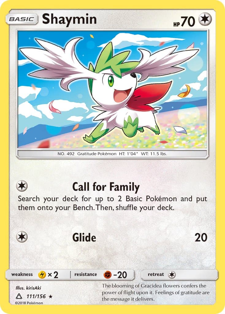 Shaymin — Ultra Prism Pokémon card