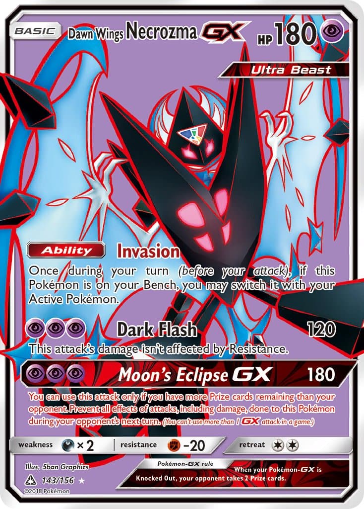 Dawn Wings Necrozma Gx — Ultra Prism Pokémon card