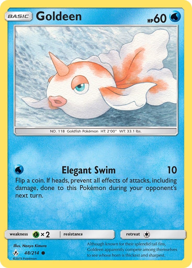 Goldeen — Unbroken Bonds Pokémon card