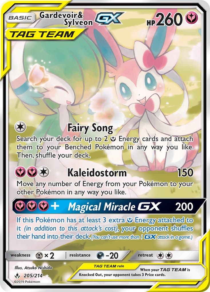 Gardevoir Sylveon Gx — Unbroken Bonds Pokémon card