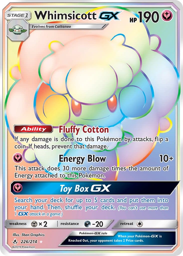 Whimsicott Gx — Unbroken Bonds