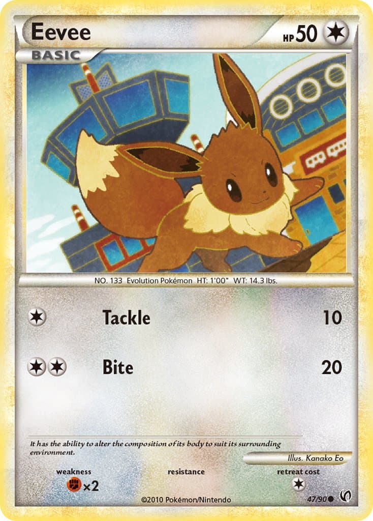 Eevee — Undaunted Pokémon card