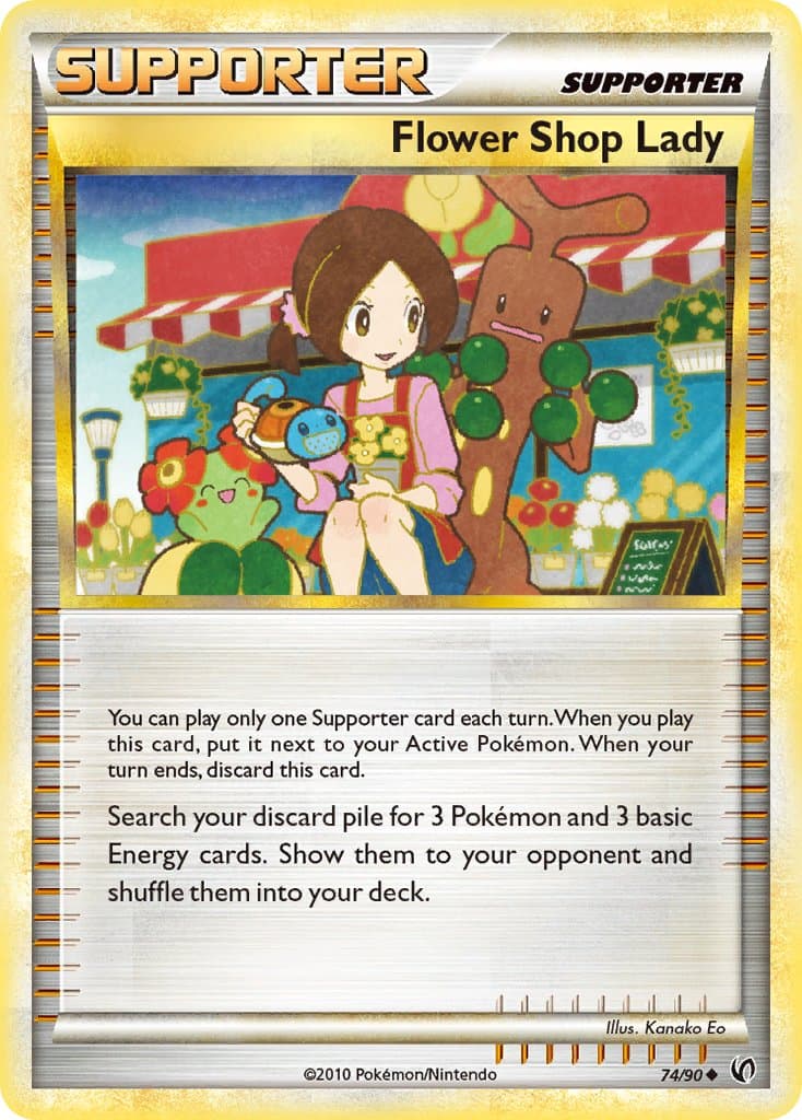 Flower Shop Lady — Undaunted Pokémon card