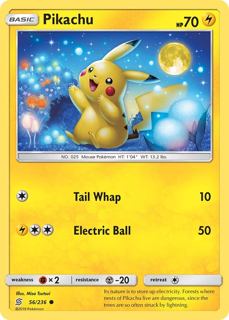 Pikachu — Unified Minds Pokémon card