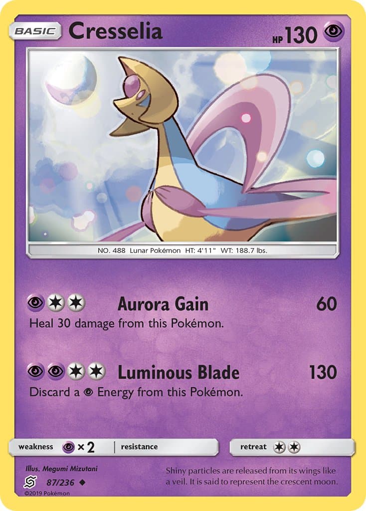 Cresselia — Unified Minds Pokémon card