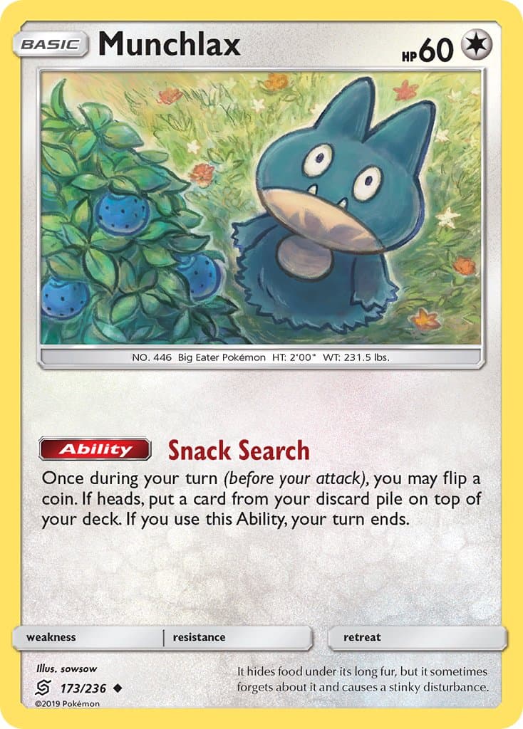 Munchlax — Unified Minds Pokémon card