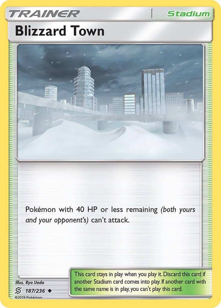 Blizzard Town — Unified Minds Pokémon card