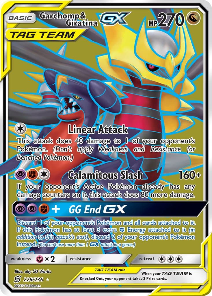 Garchomp Giratina Gx — Unified Minds Pokémon card