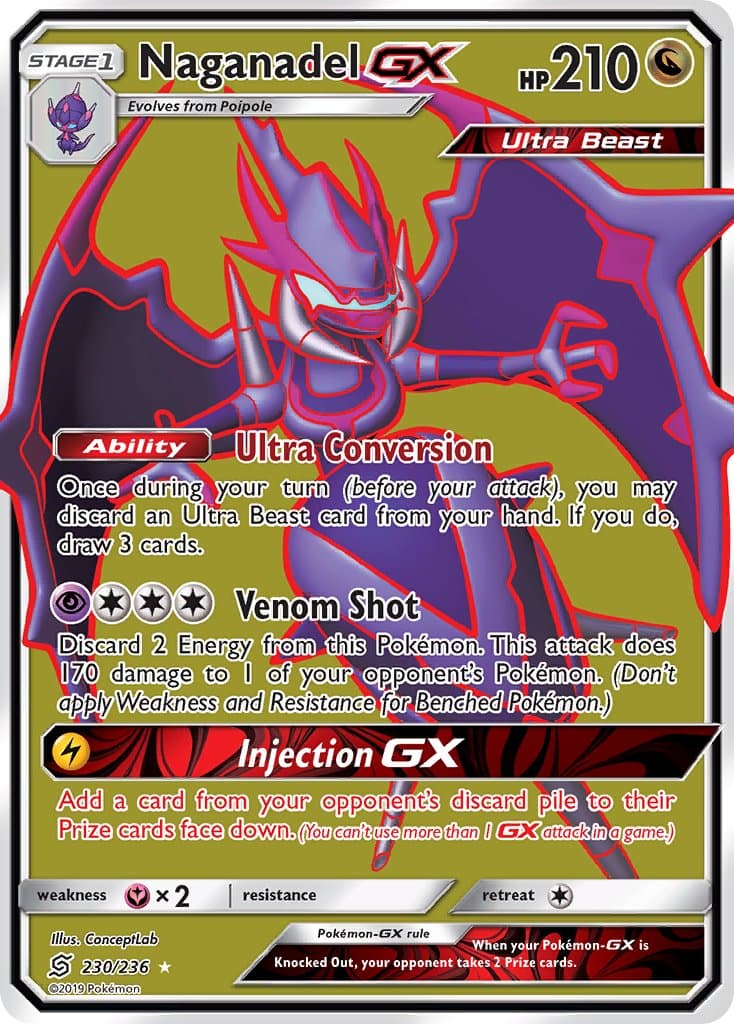 Naganadel Gx — Unified Minds Pokémon card