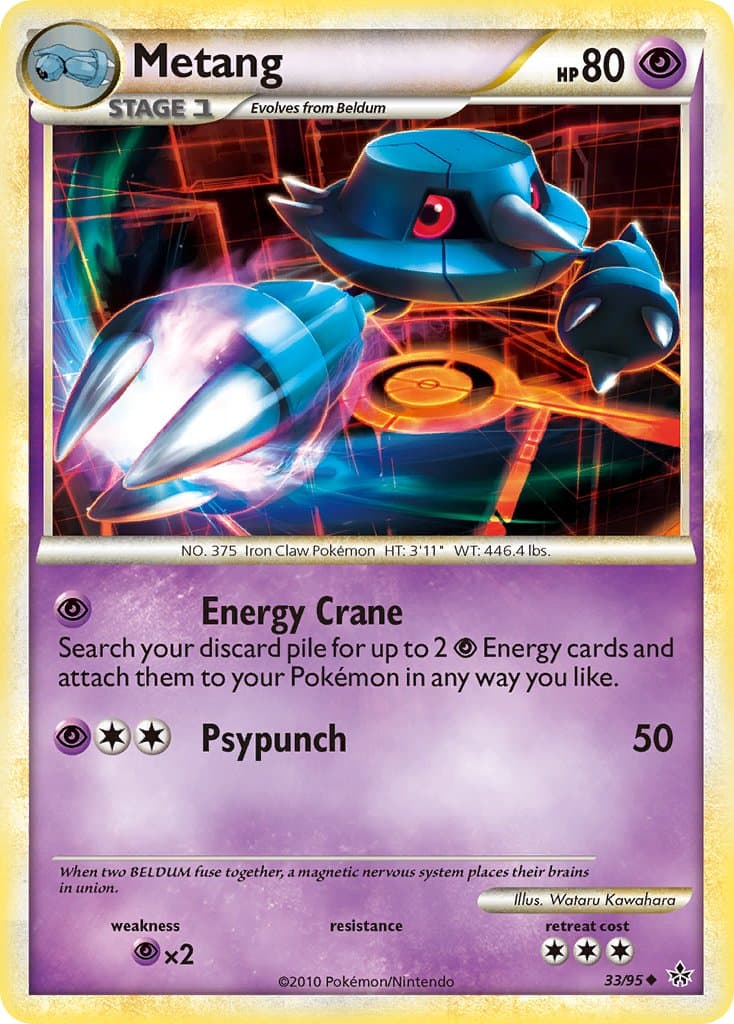 Metang — Unleashed Pokémon card