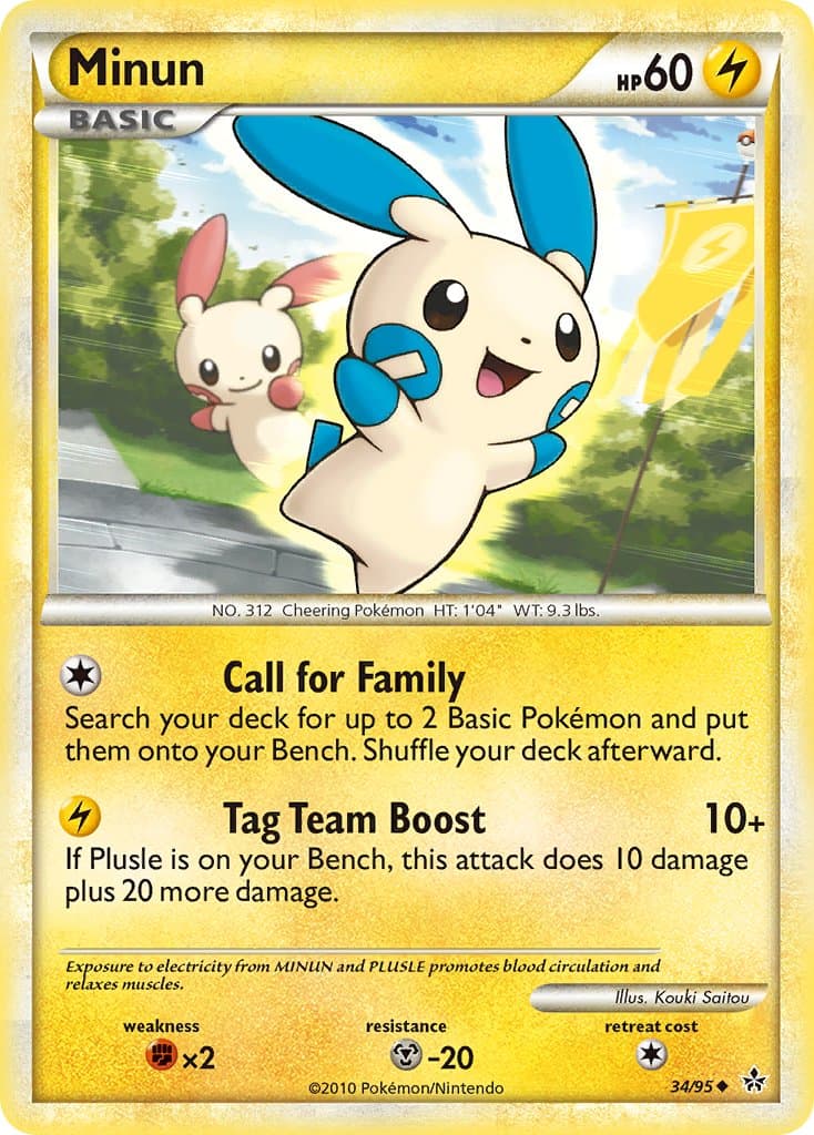 Minun — Unleashed Pokémon card