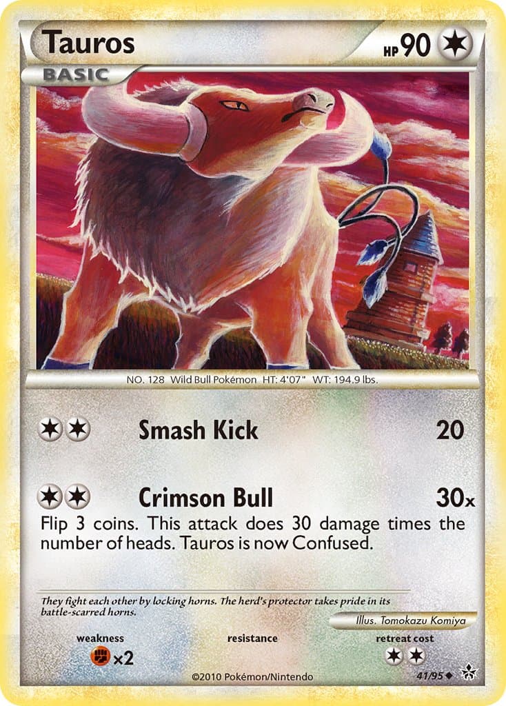 Tauros — Unleashed Pokémon card