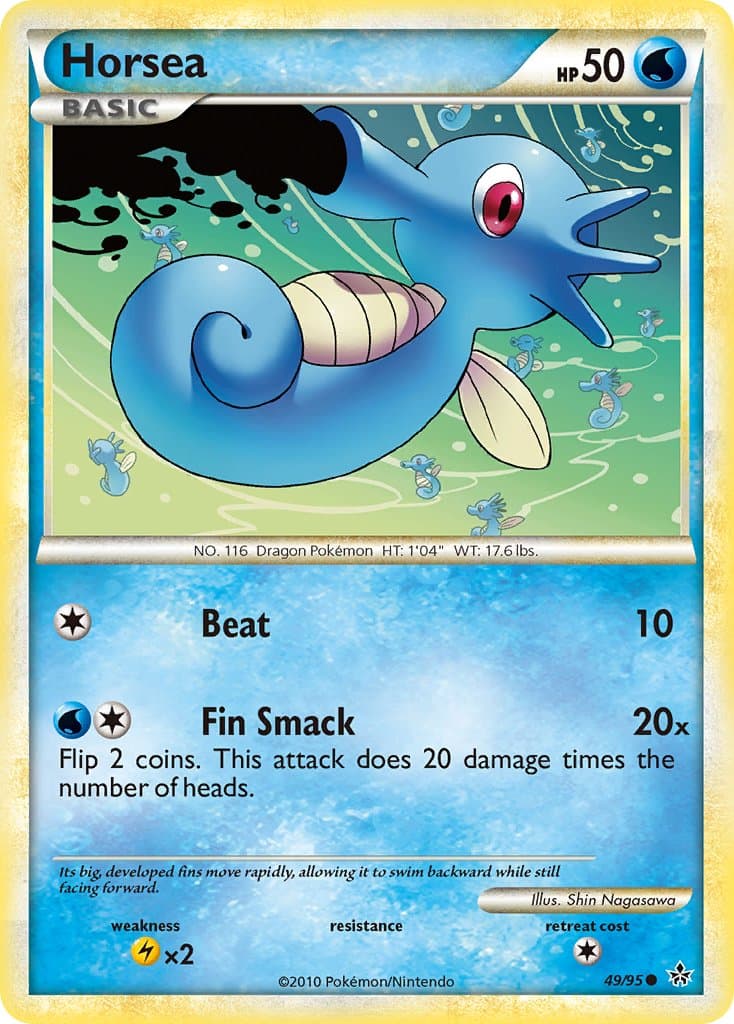 Horsea — Unleashed Pokémon card