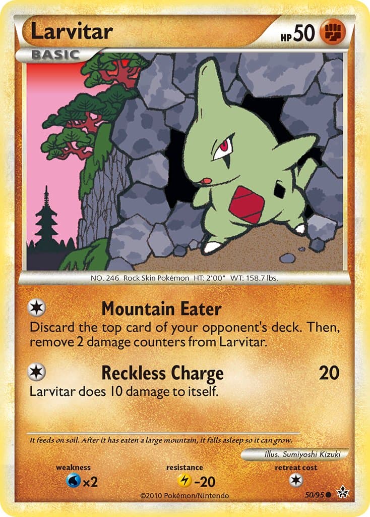 Larvitar — Unleashed Pokémon card