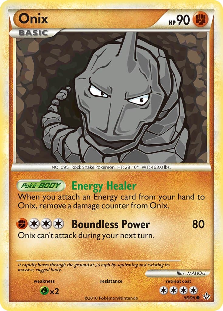 Onix — Unleashed Pokémon card