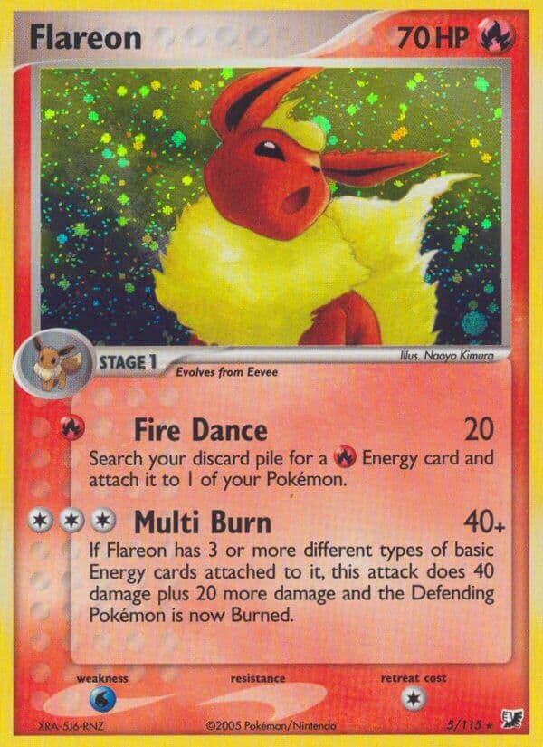 Flareon — Unseen Forces Pokémon card