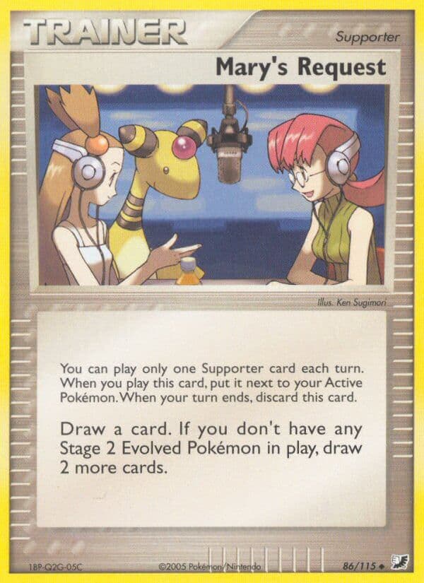 Marys Request — Unseen Forces Pokémon card