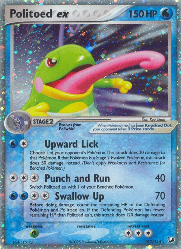 Politoed Ex — Unseen Forces Pokémon card