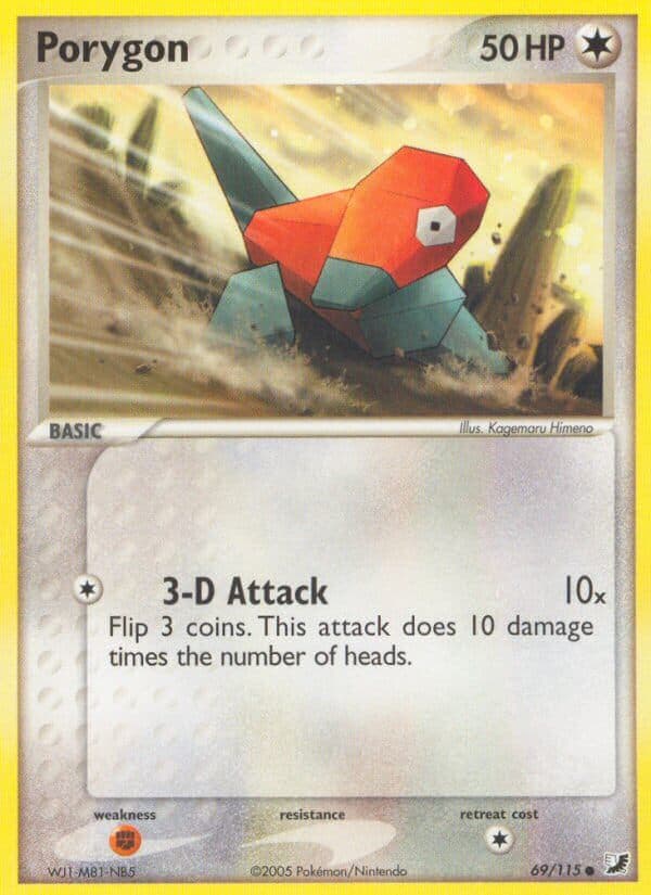 Porygon — Unseen Forces Pokémon card