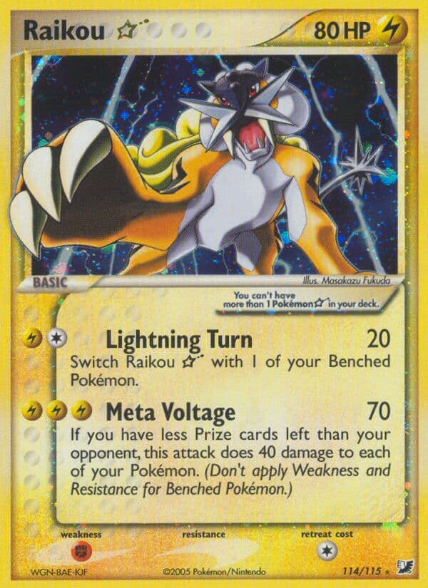 Raikou Star — Unseen Forces Pokémon card