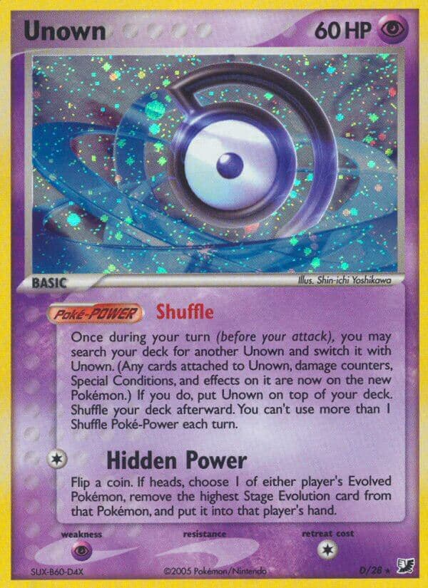 Unown — Unseen Forces Pokémon card